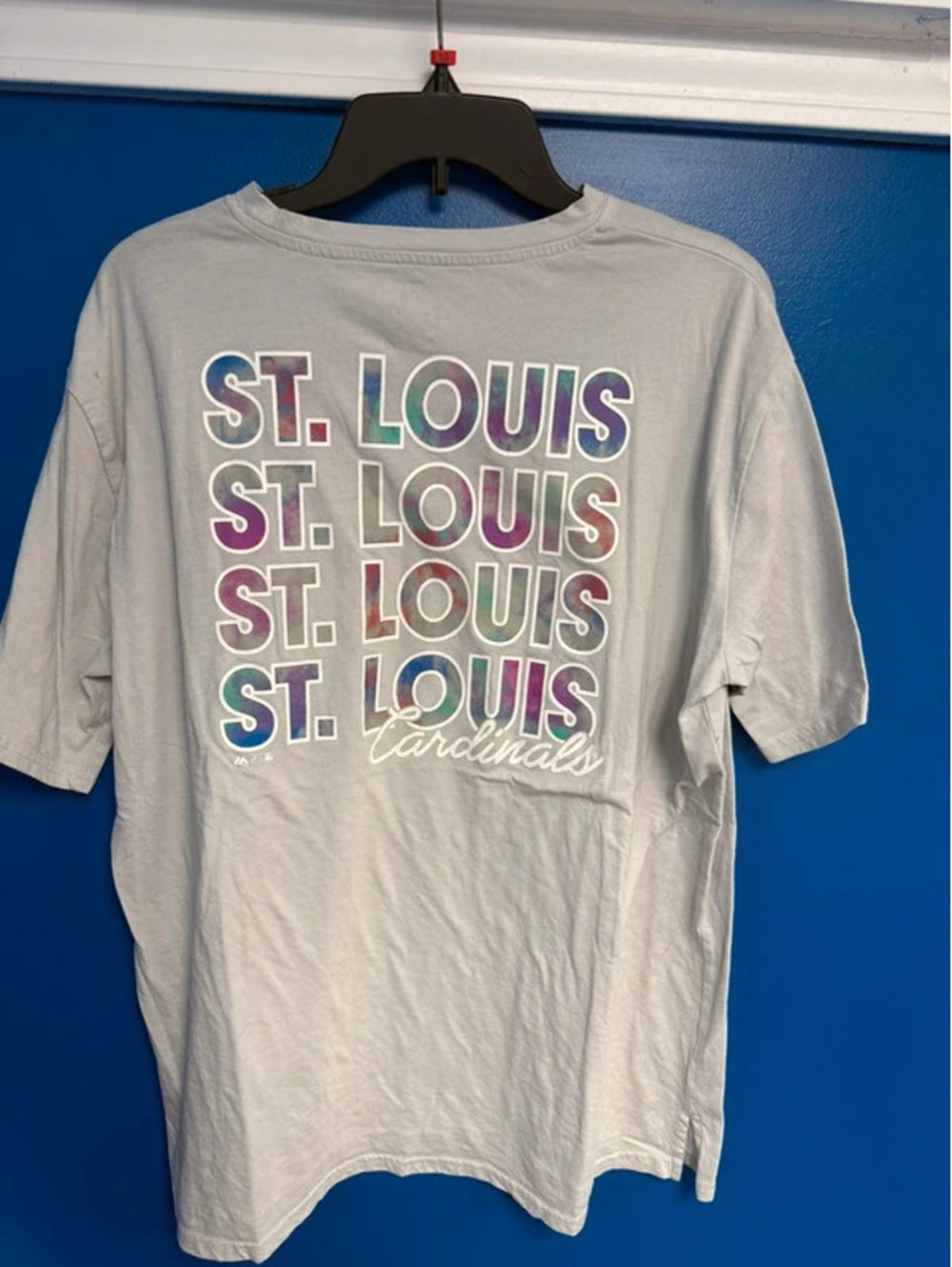 Majestic St Louis Cardinals Mens Gray Pocket T-Shirt Size 2XL MLB Baseball